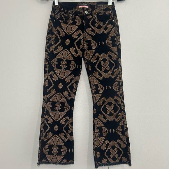 New Scotch & Soda Maison Crop Kick Flare
Printed Jeans Size 25 - Picture 1 of 12